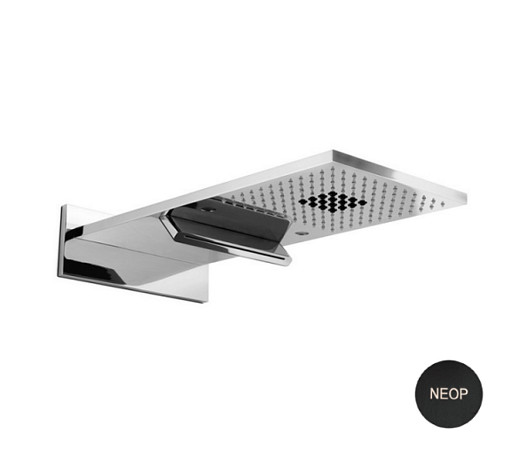 Верхний душ Carimali YES, черный матовый (26872-NEOP)