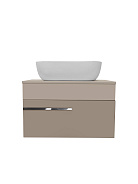 Тумба Runo Вудлайн 65 подвесная розовая/бежевая под накладной умывальник (00-00004899)