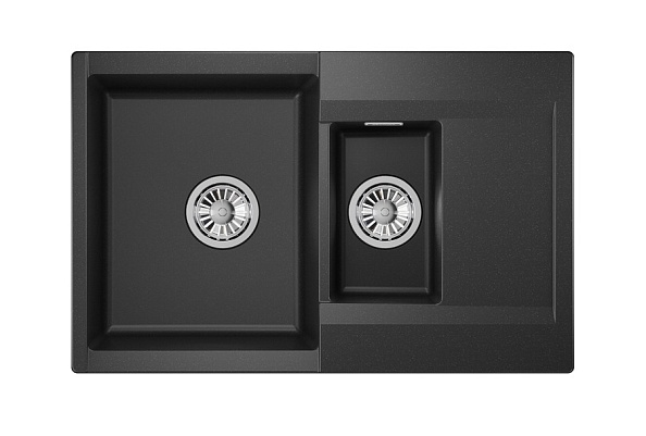 Кухоннай мойка GRANULA ESTETICA (7808, ЧЁРНЫЙ)