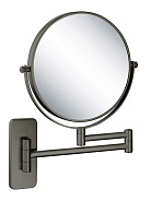 AQ4911BGM зеркало косметическое настенное 5х, оружейная сталь