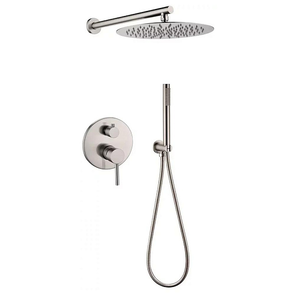 Душевая система встраиваемая (без излива) Grocenberg GB5099NK-3, никель