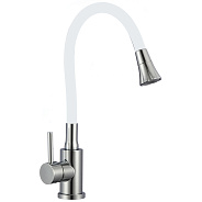 Смеситель для кухни с гибким изливом и режимом душ Fmark FS8299A-02, хром