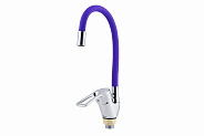 Смеситель для кухни FAUZT FZs-833-P129 гибкий излив тип См-МОЦБА Фиолетовый