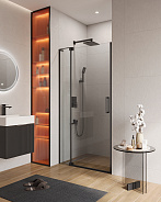 Душевая дверь Cezares Slider 90x90x195 мм, прямоугольная, nero (SLIDER-B-1-90/100-C-NERO)