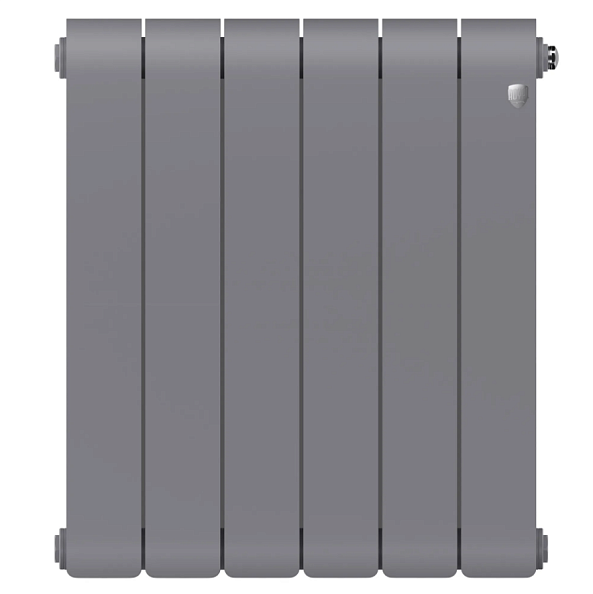 Радиатор биметаллический Royal Thermo Infinity 300 Silver Satin 6 секций, боковое подключение