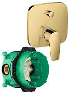 71745990S Set HG Talis E смеситель для ванны (71745990+01800180), полир,золото