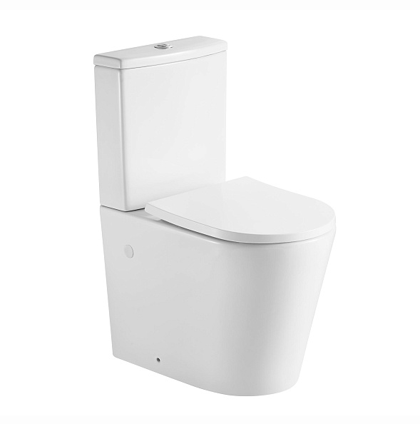 Унитаз-компакт напольный Aquatek Оберон безободковый с бачком, торнадо (AQ1273ST-00)