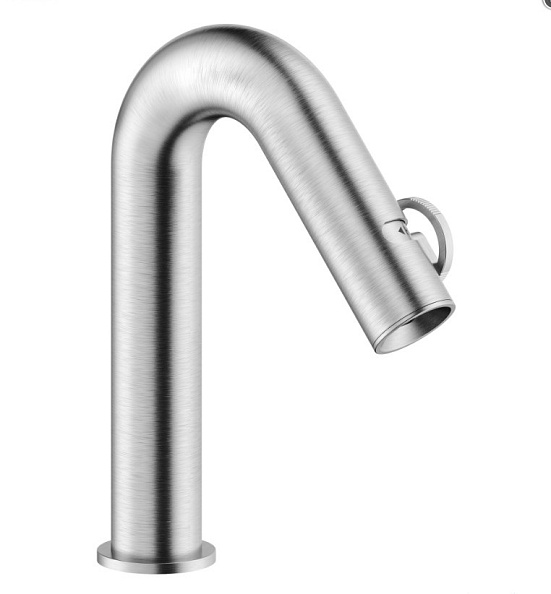 Смеситель для раковины Nobili Sole 118, push-open, шлифованный хром (SO130118/2IX)