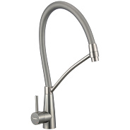 Смеситель для кухни с гибким изливом Fmark FS8255L-05, сатин