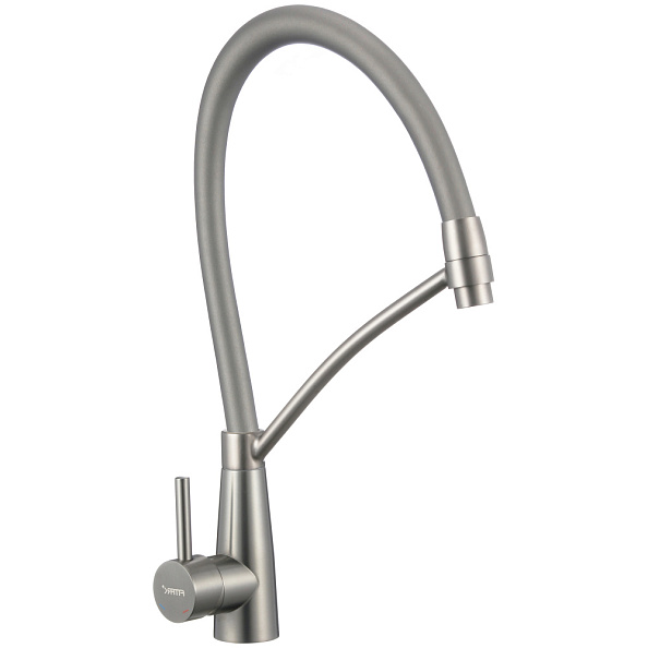 Смеситель для кухни с гибким изливом Fmark FS8255L-05, сатин