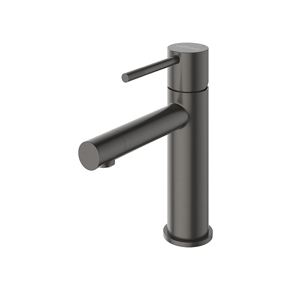 Смеситель для раковины с донным клапаном Cezares Relax, оружейная сталь (RELAX-LS2-GM)