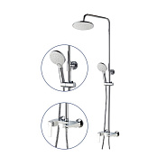 Душевая система FASHUN A2451-8, хром/белый