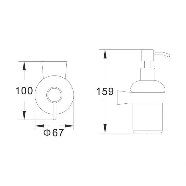 Дозатор жидкого мыла Shevanik SG5744H, черный