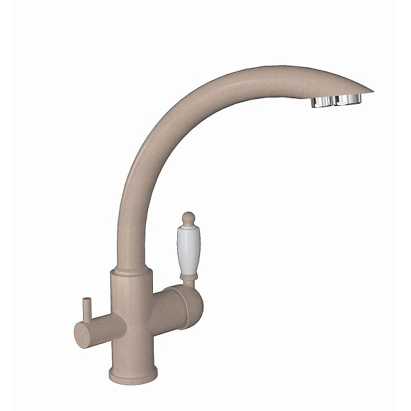 Смеситель для кухни с подключением фильтра Florentina ШАЛЕ 333.25H.2113.107, песочный