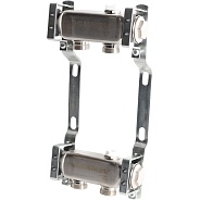 Коллектор Rommer 1"x3/4" на 2 контура для радиаторной разводки (нерж. сталь) (RMS-4401-000002)