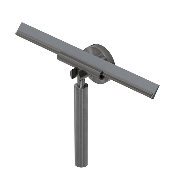 Скребок-водосгон для душевой шторки Cezares Relax, оружейная сталь (RELAX-SV-GM)