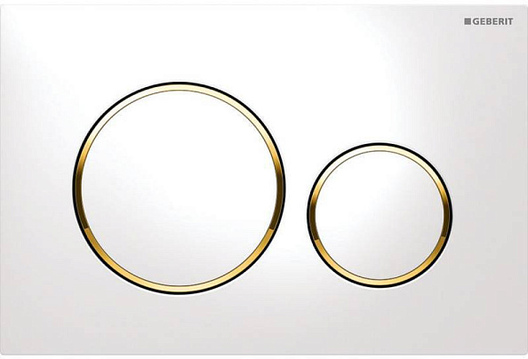 Кнопка для инсталляции Geberit Sigma 20 (белый / золото) (115.882.KK.1)