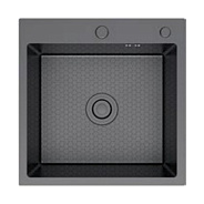 Кухонная мойка FRAP FS5050-9, оружейная сталь