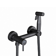 Гигиенический душ со смесителем FRAP F7503-9, оружейная сталь
