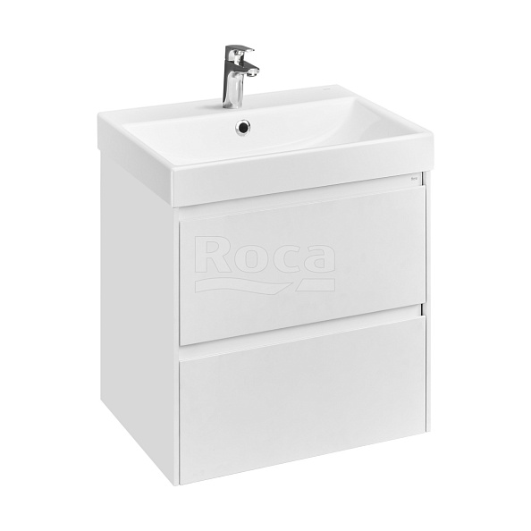 857613509 Roca ONA модуль для раковины 600 мм, 585x450x565 мм, с 2 ящиками, белый матовый