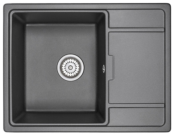 Кухонная мойка GRANULA (6503, ЧЁРНЫЙ)