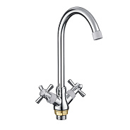 Смеситель для кухни FRUD R49118-7, хром/белый