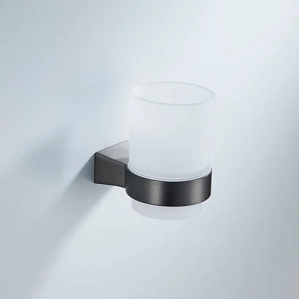 Стакан для ванной комнаты Shevanik SG5712T, оружейная сталь