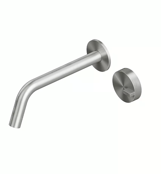 Смеситель для раковины Quadro design Q, сталь брашированная (18 11 AS)