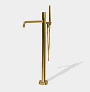 Смеситель для ванны и душа Fima Carlo Frattini Spillo Tech,  X Collection, золото (F3034T/6NXOR)