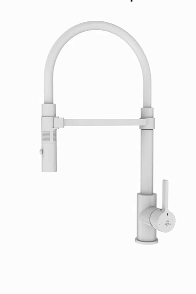 Смеситель для кухни Rose R133C, белый