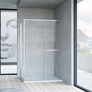 Душевой уголок Vincea Slim Soft (VSR-1SS1015CL) 1500х1000 мм, хром, стекло прозрачное