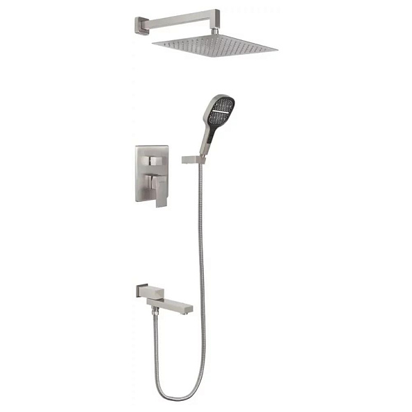 Душевая система встраиваемая Hansberge H6075NK, никель