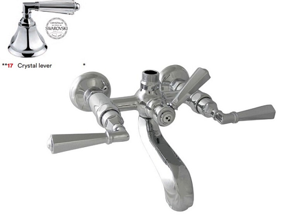 Смеситель для ванны и душа Nicolazzi Teide Metal, Chrome (1900 CR 05)