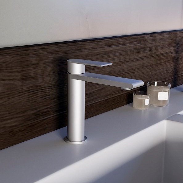 Смеситель для раковины Vincea Vogue (SS) VBF-2VS1BN однорычажный, сатин