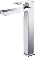 AQ1604CR ЛИБРА смеситель для раковины высокий 257, без донного клапана