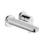 72528000 HG Rebris S смеситель для раковины настенный 2 отв. (внешняя часть)