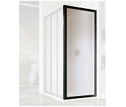 APSS-80 198 черный+Transparentl Supernova душевая стенка