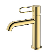 Смеситель Splenka S03.10.23 для раковины монолитный, золото