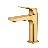 Смеситель Raglo R07.10.03 для раковины  монолитный, сатин золотой