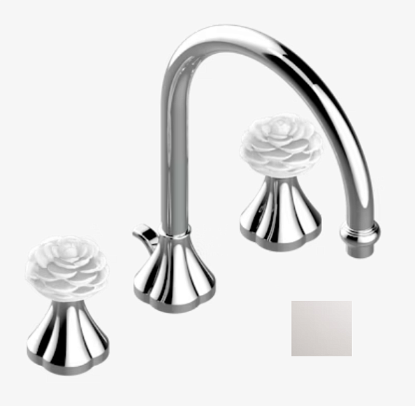 Смеситель для раковины THG Camélia Clear crystal, никель (U5L B01 151)