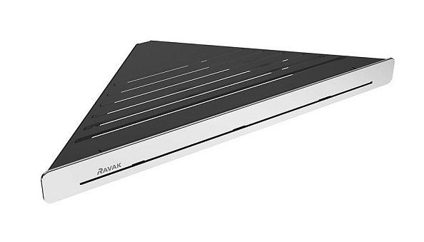 Полка Ravak SLIM C угловая черный/хром