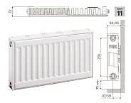 Радиатор стальной панельный PRADO Classic C11 400х0500 с боковым подключением