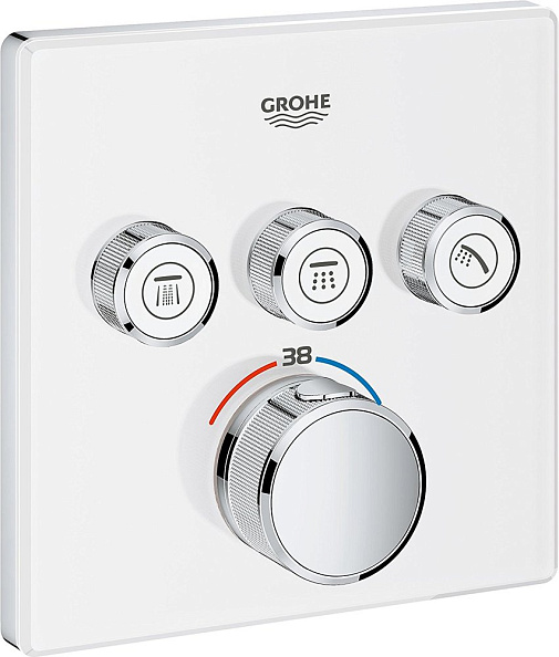 Термостат для душа Grohe Grohtherm SmartControl 29157ls0 белый / хром