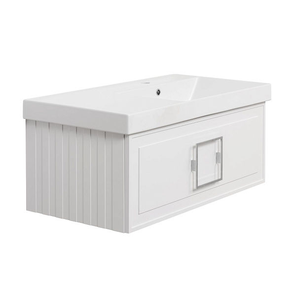 Тумба под раковину подвесная La Fenice Cubo FNC-01-CUB-B-90, белая