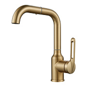 Смеситель для раковины Raffine F201G, золотой сатин