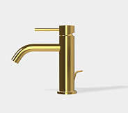 Смеситель для раковины Fima Carlo Frattini Spillo Up, золото (F3031XSOR)