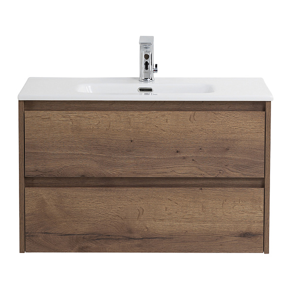 База под раковину подвесная BelBagno Kraft 39 800х500х390 мм, Rovere Tabacco (KRAFT 39-800/390-2C-SO-RT)