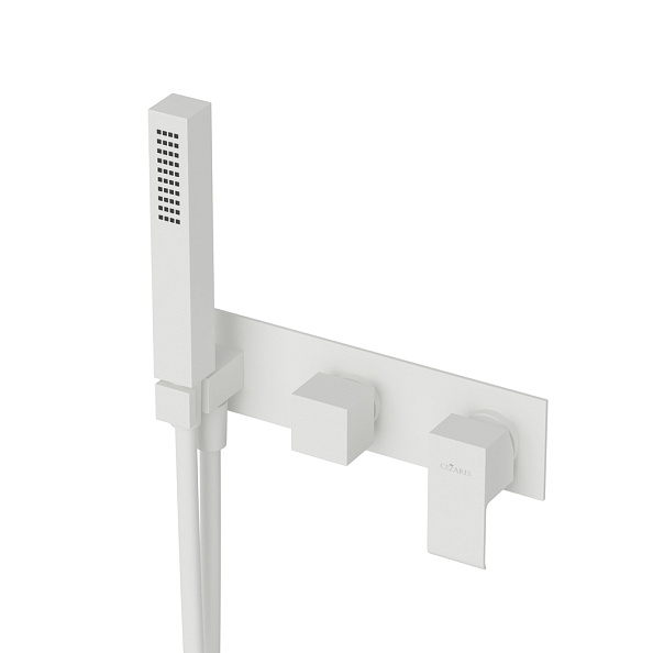 Встраиваемый смеситель для ванны и душа Cezares Porta, белый матовый (PORTA-VDM2-BIO)