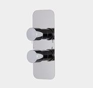 Смеситель для душа Fima Carlo Frattini Fimatherm, на 2/3 потребителя, хром черный брашированный (F3229X7CS)