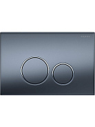 PNS-0000014 (005C-1Q) Панель смыва Оружейная сталь матовая для INSP-0000001 Pneumo S (клавиши круглые)